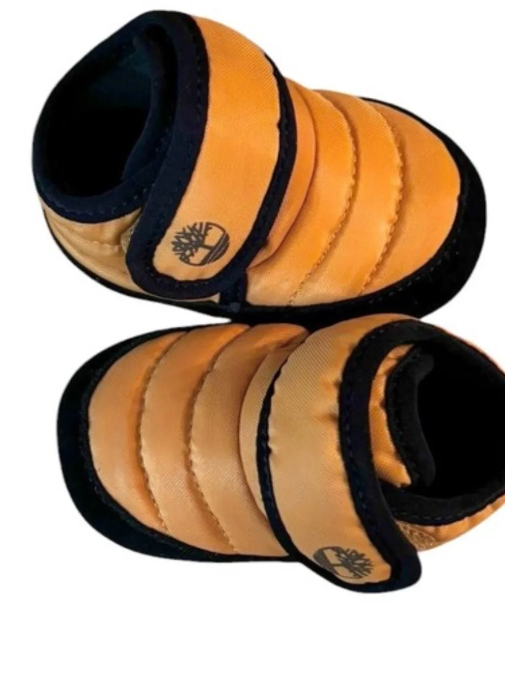 Timberland Infant Crib Bootie Mid‎ Hook & Loop Boot Size 2 Wheat Ripstop
